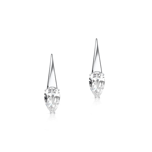 Ice Inverted Drop Earrings