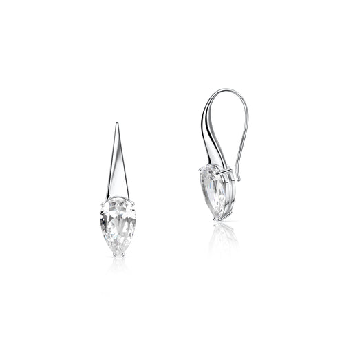 Ice Inverted Drop Earrings